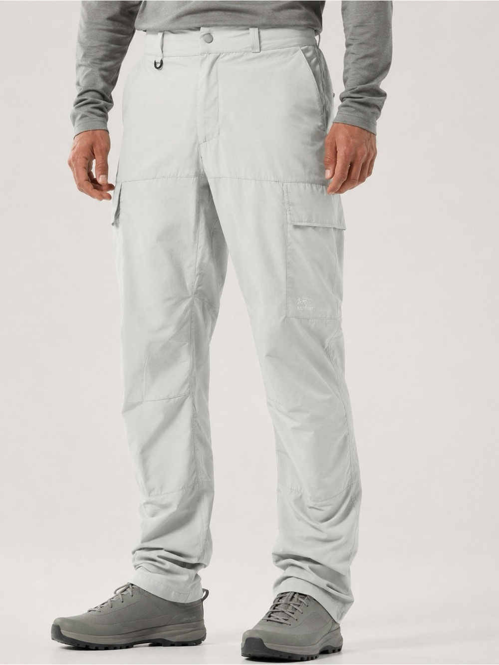 Jack Wolfskin Men Gray Nylon Light Breathable Barrier Pants SMALL Outdoor Hiking